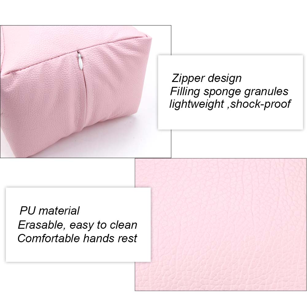 Almohada de mesa para uñas, soporte de cojín para manicura y pedicura, reposabrazos de escritorio, herramientas profesionales para uñas de PU suave