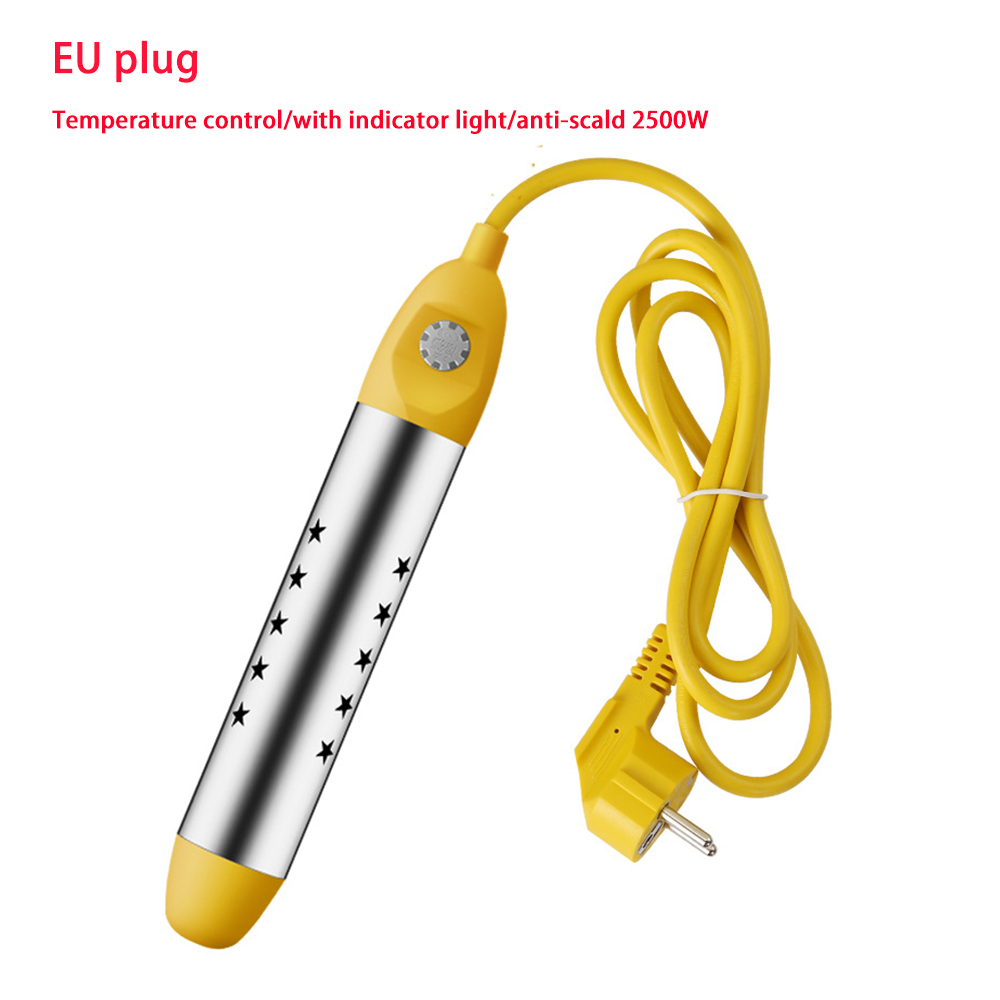 Pool Heater Water Heating Boiler Swimming Solar Bath Tub Immersion Portable Fast Automatic Power Off Intelligent 2000W: light yellow