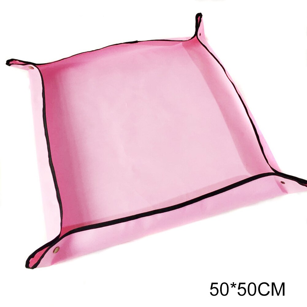 Tuin Patio Plant Potgrond Mat Tuinieren Transplanteren Waterdicht Pad Outdoor D1: Pink 50x50cm
