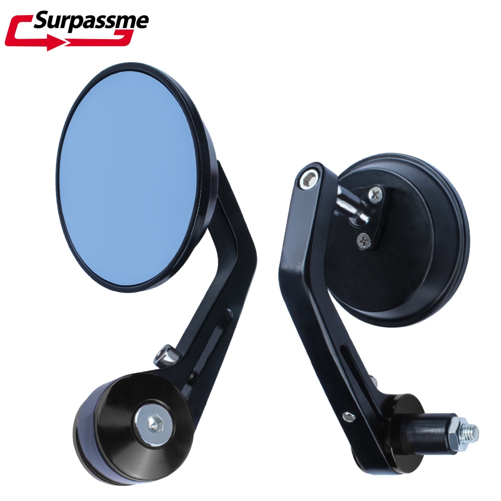 For Yamaha YBR 125 MT 07 XT 600 1 Pair 7/8" Motorcycle Rearview Mirror Round Handlebar Bar End Rear View Mirrors Accessories