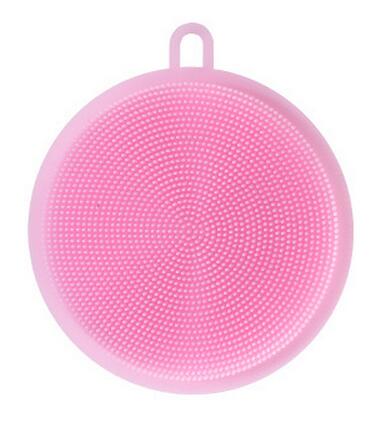 1 pz spazzola per lavastoviglie frutta verdura peeling spazzola per pulizia detergente per cucina spazzole per patate tazza portasapone accessori da cucina: rosa