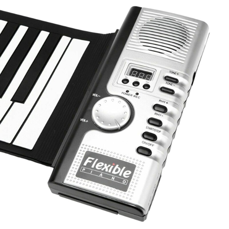 Portable 61 Keys Smart Folding Piano Silicone Hand-Rolled Electronic Pianos Beginner Instrument