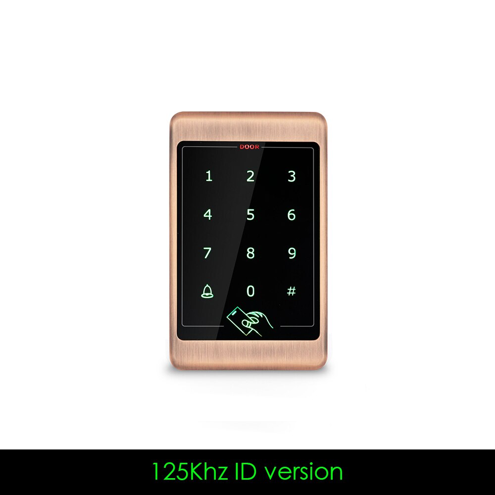 RFID Metal Access Control Keypad Waterproof touch keypad and metal case Outdoor Door Opener Electronic Lock System 4000 user: 125Khz ID version