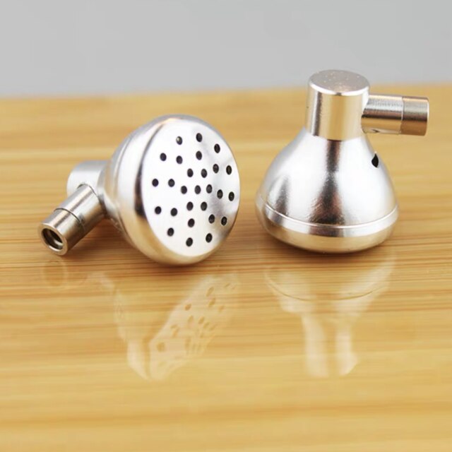FENGRU ASTRAEA In Ear Earbud HIFI Metal Earphone 14.8mm High Polymer High Elastic Biological Diaphragm Detachable MMCX Cable: Silver No Cable