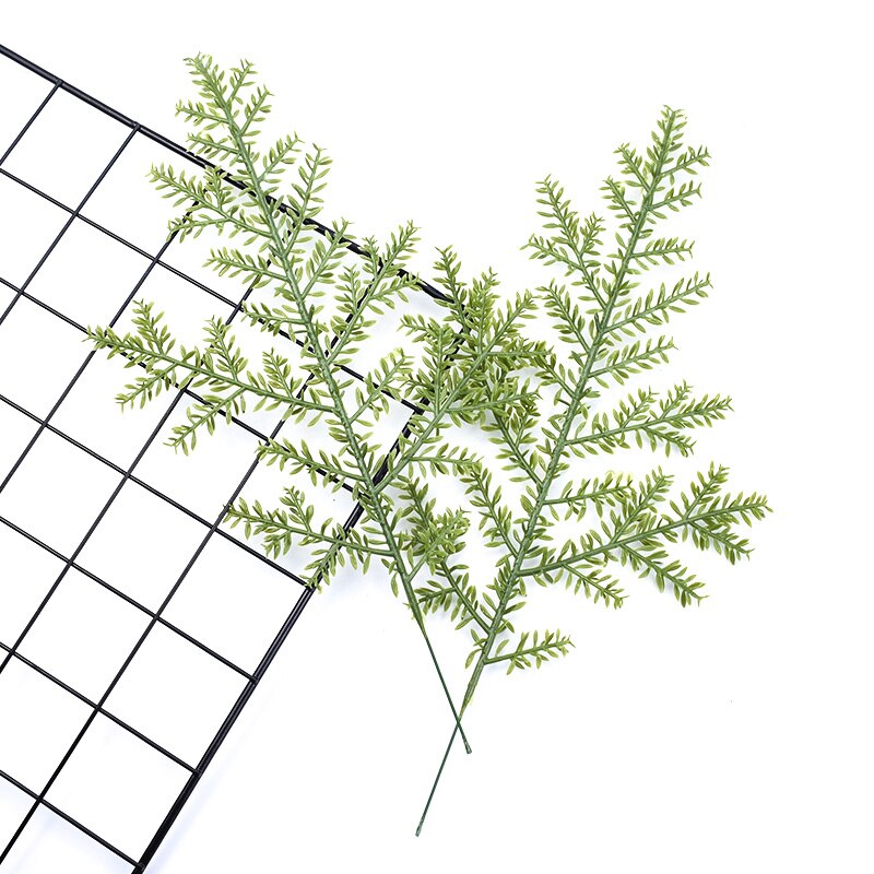 6 uds Cypress decoración del hogar con hojas accesorios Navidad álbum de recortes flores diy jarrones para la boda plantas artificiales baratas