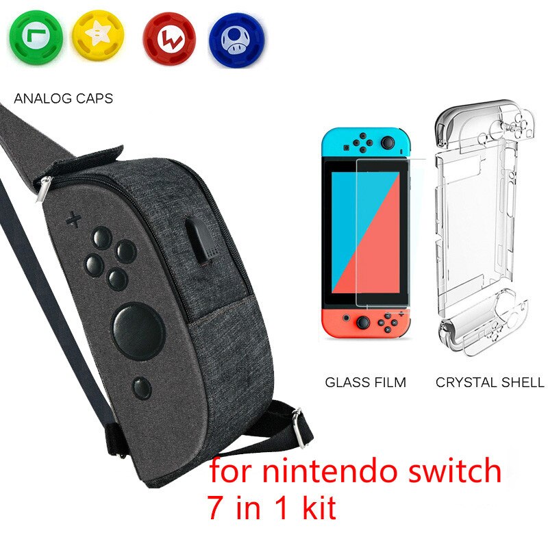 Per Nintend Interruttore Crossbody Borsa Da Viaggio con Porta USB di Ricarica per Nintendo Switch di Console di Gioco Accessori di Caso di Immagazzinaggio: B