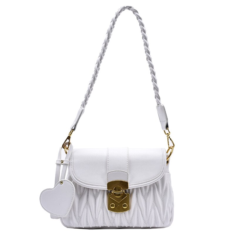 femme carré aisselle sac en cuir PU femmes concepteur sac à main serrure épaule sac de messager