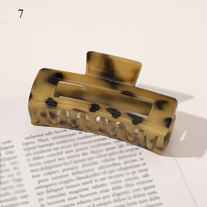 Leopard Acrylic Hair Clip Claw Clip Hair Clips for Women Hair Claw Hairpin Girl Claw Clip Hairclip Hair Accessories: 7
