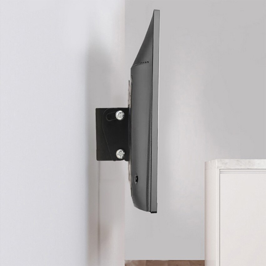 1 Pc Universal TV Wall Mount Bracket Fixed Flat Panel TV Frame Support 15 ° Tilt Fit for 14-27 Inch LED Screens Monitors