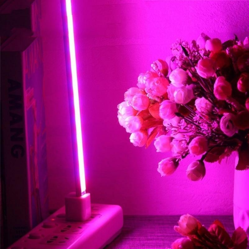Vokse lampe ledet usb full spekter  dc 5v 2.5w egnet hjemmekontor innendørs unge planter som imiterer sollys ir uv voksende fytolys