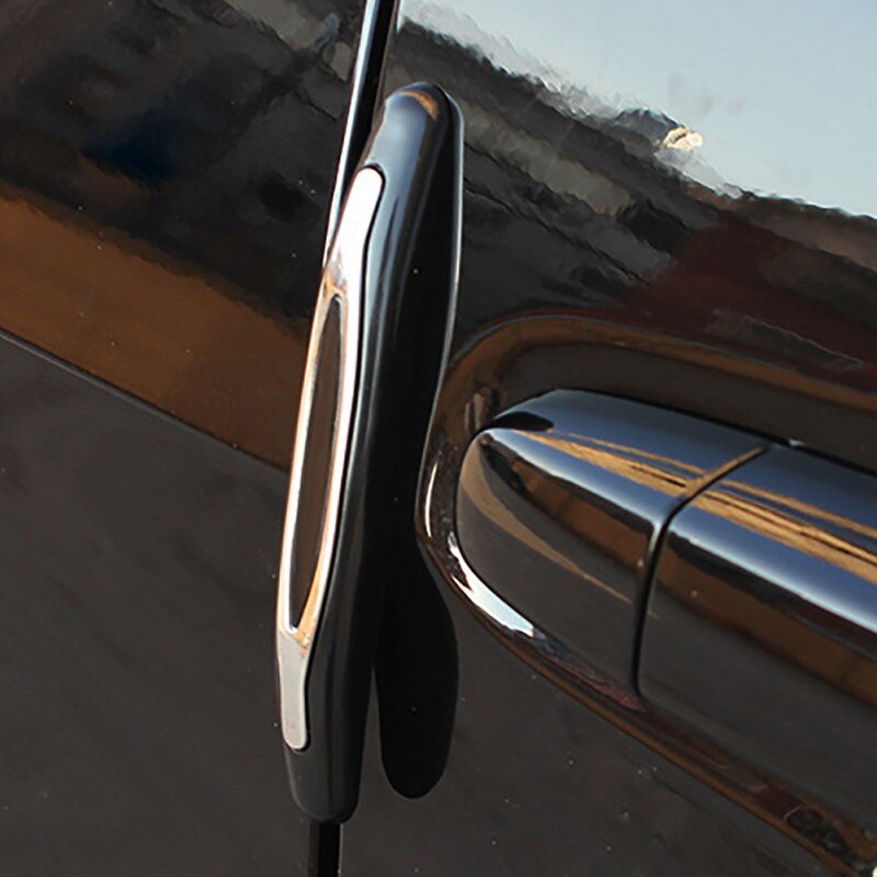 4Pcs Universal Car Door Protection Anti-collision Strip Bumper Protector Protective Guard Bar Anti-Rub Scrape Bumper Crash Bar