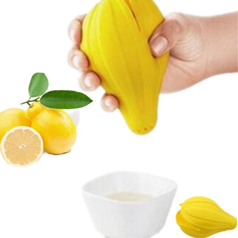 Entsafter Presse Hand Druck Zitrone Entsafter Zitrone Presse Silikon Hand quetschen Presse Saft Orange Gemüse Obst Werkzeuge 1Stck