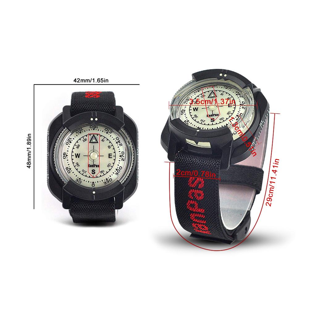 Outdoor Kompas Professionele Duiken Kompas Waterdicht Navigator Digitale Horloge Scuba Kompas Voor Onderwater Zwemmen