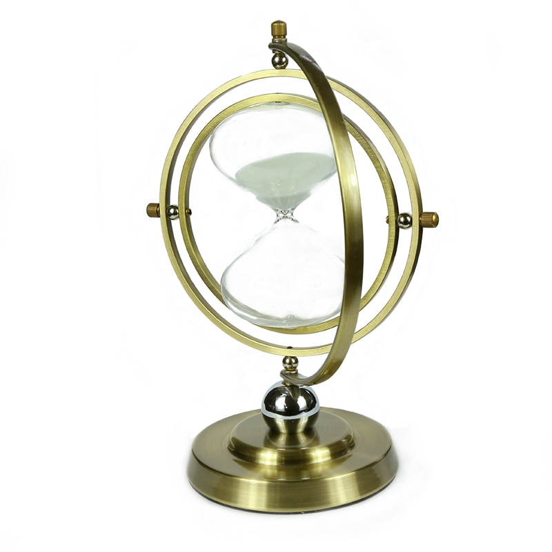 Metal hourglass birthday time hourglass decoration home decoration Mediterranean decoration
