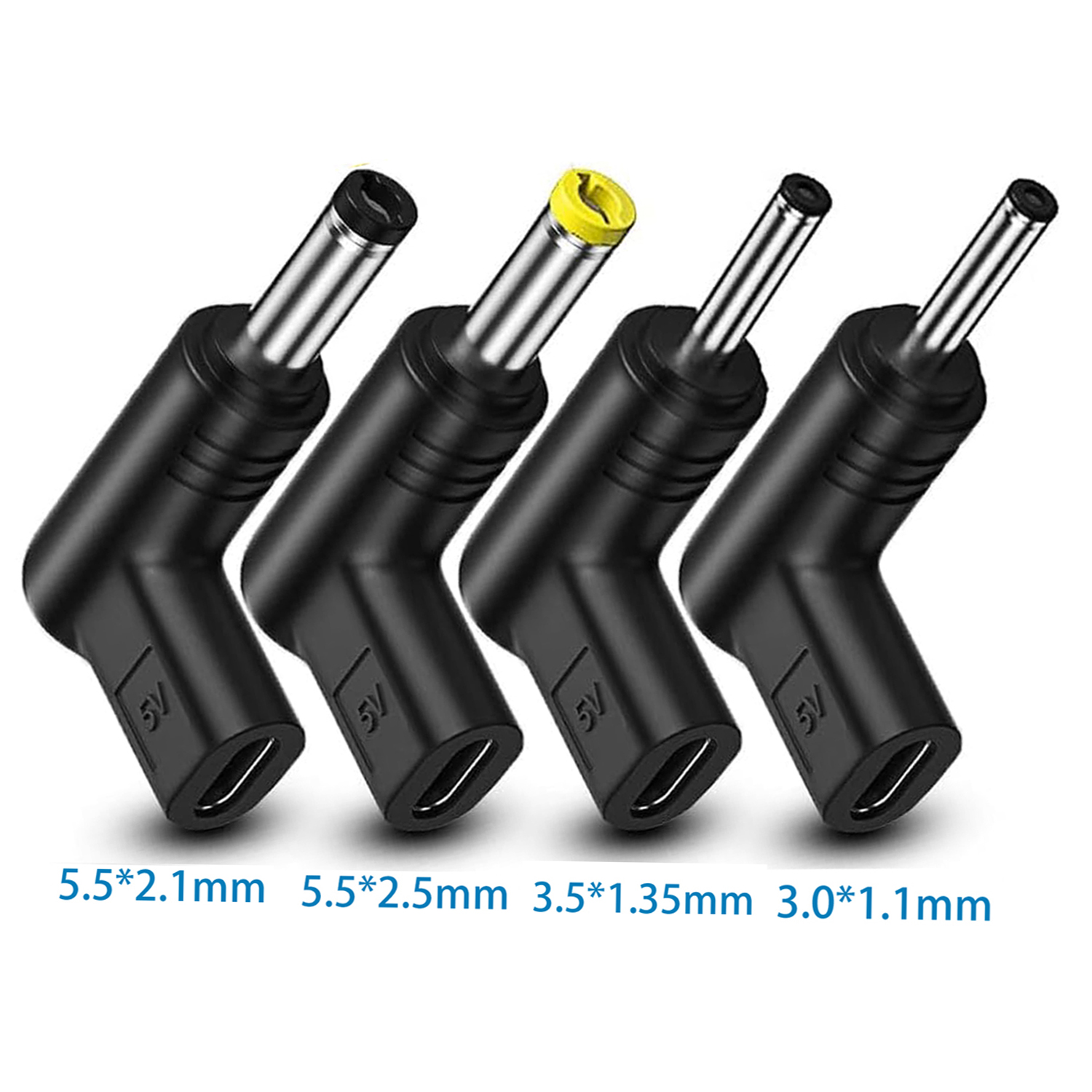 90-stopniowy kątowy adapter ładowania USB C do DC 5 V PD do laptopa, routera, zasilacza mobilnego Złącze ładowarki: Default Title