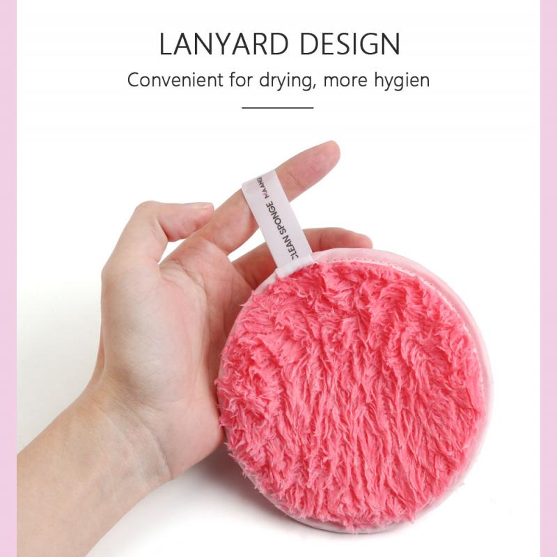 MAANGE 1Pcs Soft Microfiber Makeup Removal Sponge Flutter Face Washing Cotton Flapping Reusable Sponge Puff Face Cleansing Tools