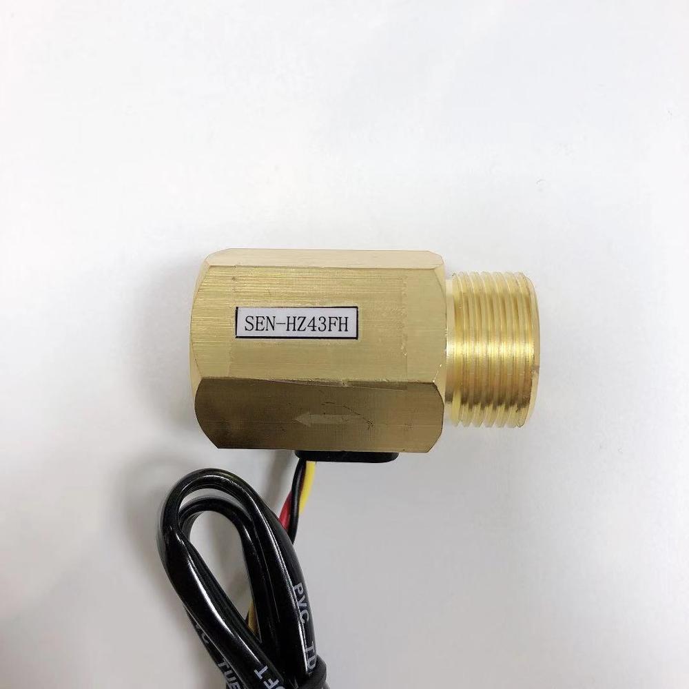 G 3/4 "Man-vrouw * Machine Kogelkraan Messing Koperen Water Flow Magnetische Sensor Messing Water Debiet sensor SEN-HZ43FH