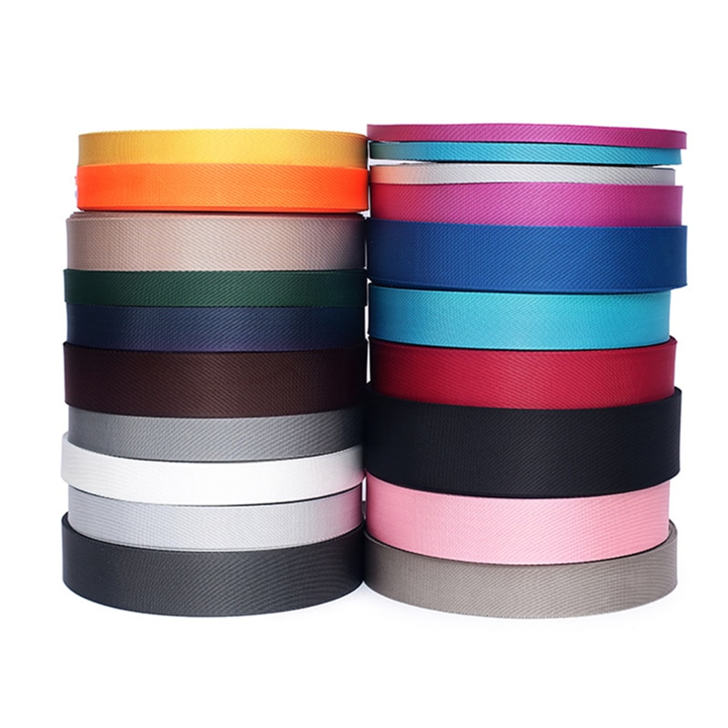 Fanreey – sangle en Nylon pour ceinture de sac de 20mm de large, 50 yards de 0.8mm d'épaisseur, matériel de bricolage, fournitures d'accessoires