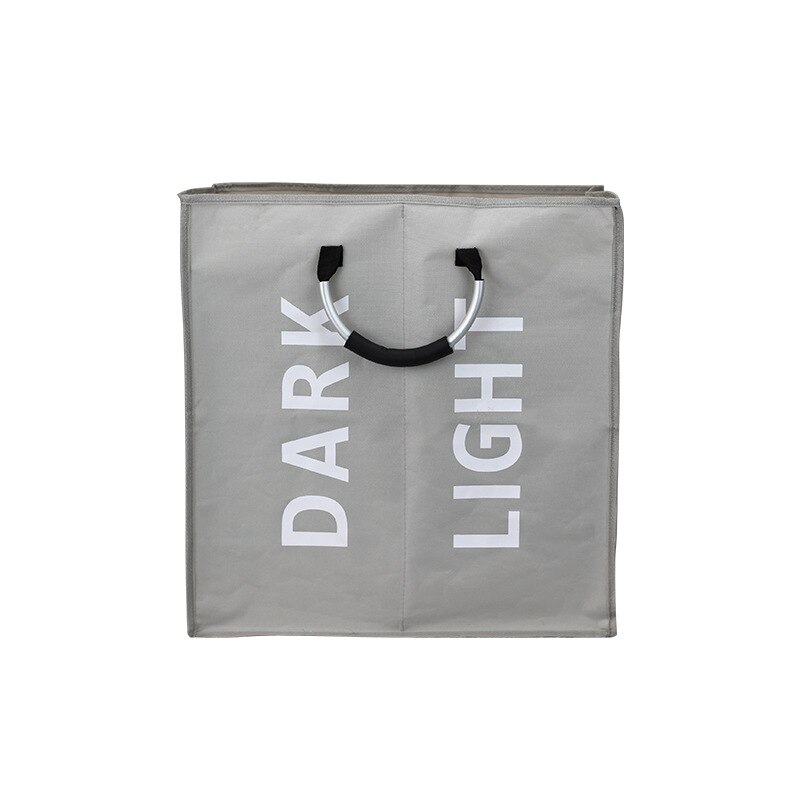 Cesta de ropa sucia para baño, almacenamiento de sujetador resistente al agua, cesto para la ropa sucia, plegable, bañera básica, 2 uds.: Light Gray 2