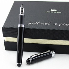 Jinhao – stylo plume de luxe X750, 18kgp, pointe moyenne, noir ,