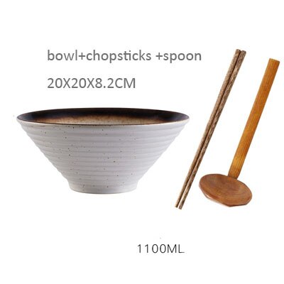 Antowall Japanse Stijl Keramische Ramen Soepkom Keuken Servies Kom Huishouden Restaurant Gearomatiseerde 8Inch Instant Noodle Kom: 6