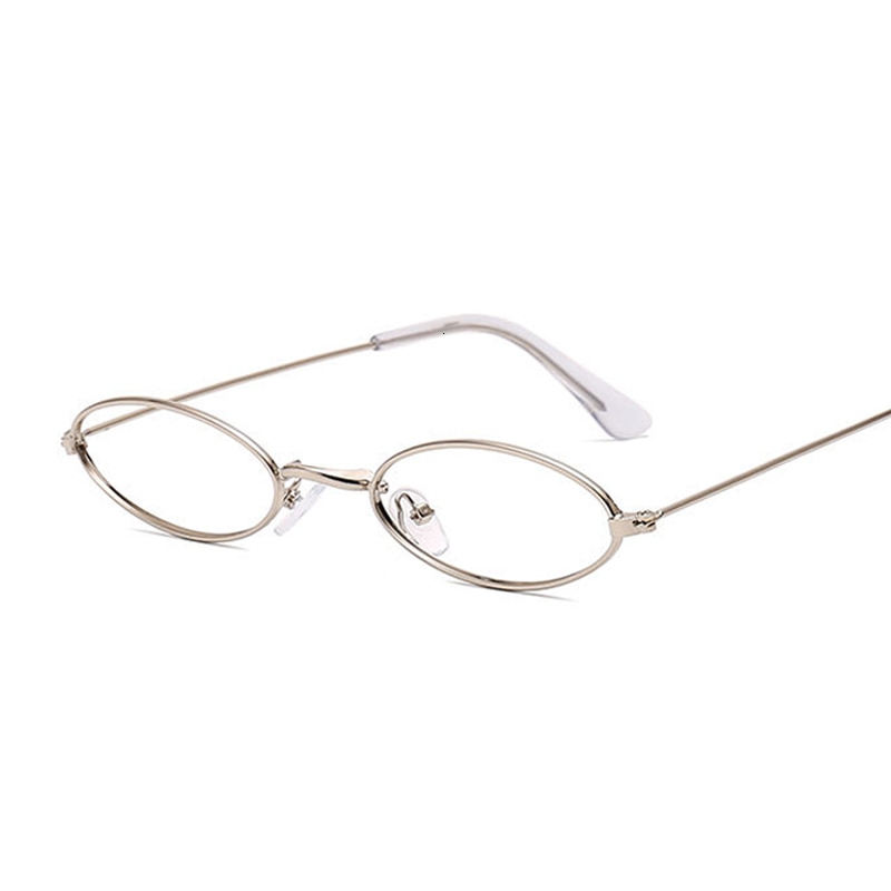 Små runde briller innfatning kvinne menn briller retro nærsynthet optiske innfatninger metall klar linse svart sølv gull briller oculos