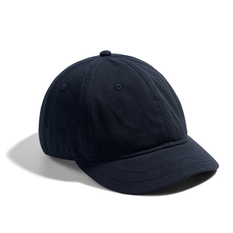 Adjustable Baseball Cap for Men and Women, Short Brim, 100% Cotton, Daily Sports, Large Hats, K-pop: Dark Grey