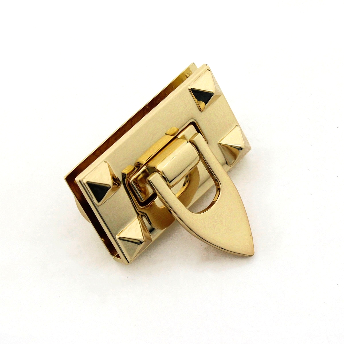 1x Metal Bag Folding Lock Clasp Push Lock Lightgold Closure Catch Leather Craft Women Bag Purse Handbag Accessories