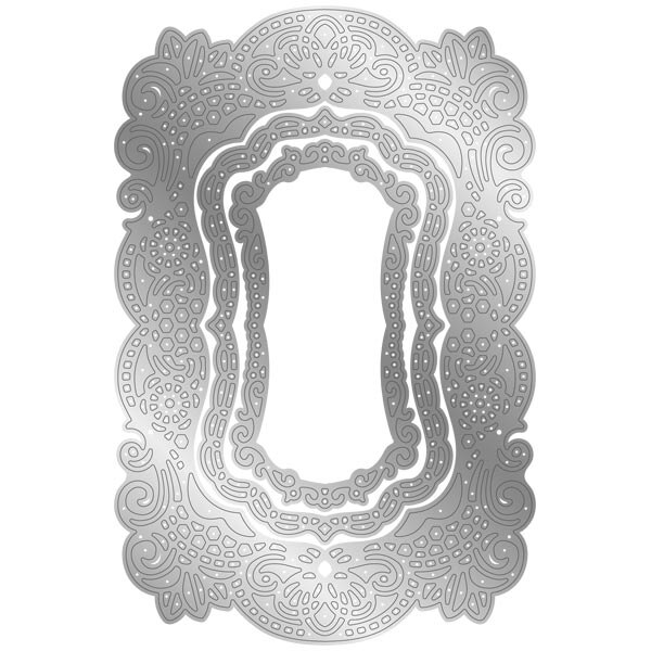 Rectangular Nesting Panels Lace Frame Metal Cutting Dies Stencil DIY Scrapbooking Album Paper Card Template Mold Embossing Craft