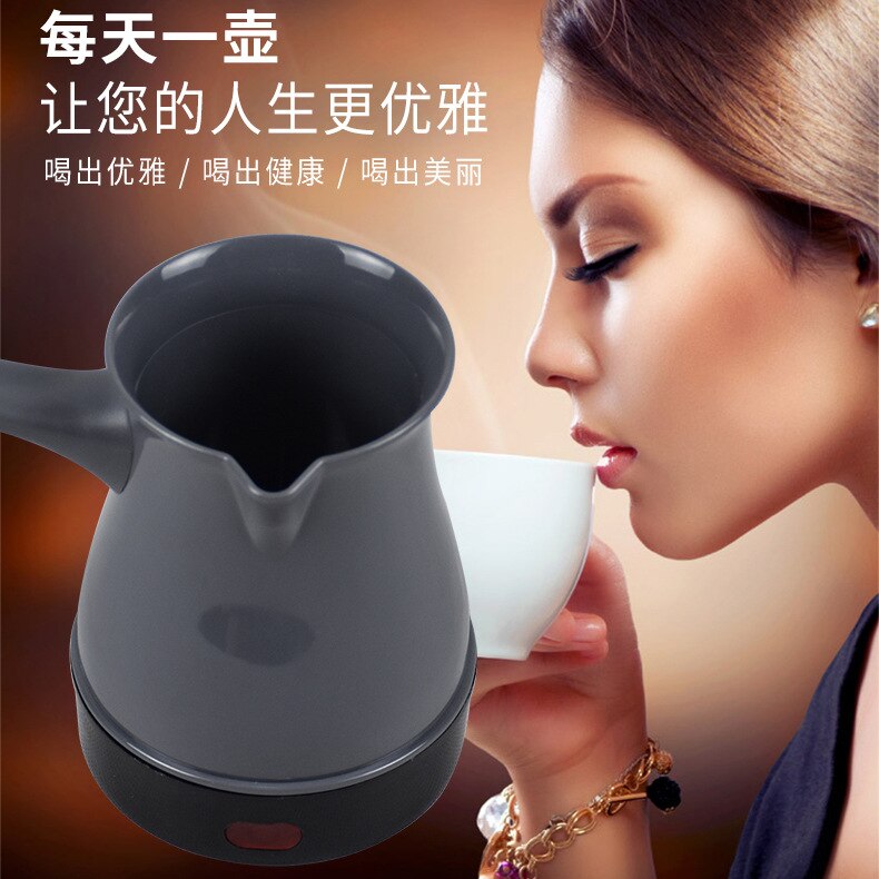 Automatic Stainless Steel Coffee Maker Portable Electrical Coffe Pot Boiled Milk Mini Cafetera Machine Brew Tea
