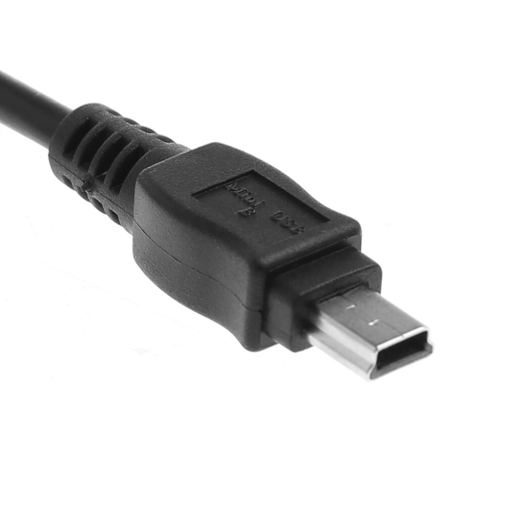 1 stk sort lys adapter kabel 5 fod /1.5m mini usb  b 5 pin han til hun forlænger kabel ledning adapter