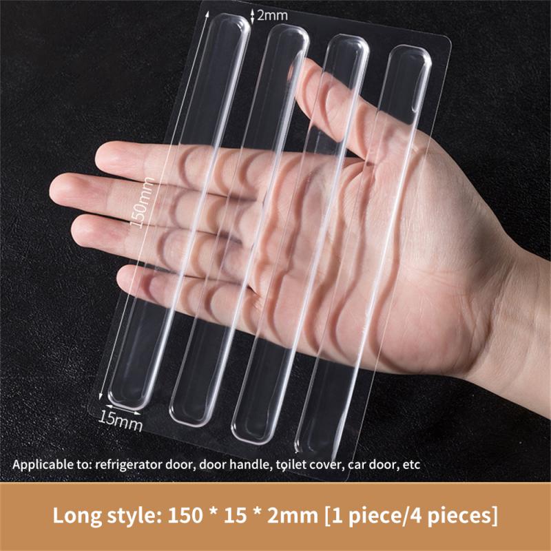 Kitchen Cabinet Door Bumper Self adhesive Silicone Rubber Pads For Drawers Chair Damper Pad Buffer Cushion Furniture Hardware: Greyish Brown