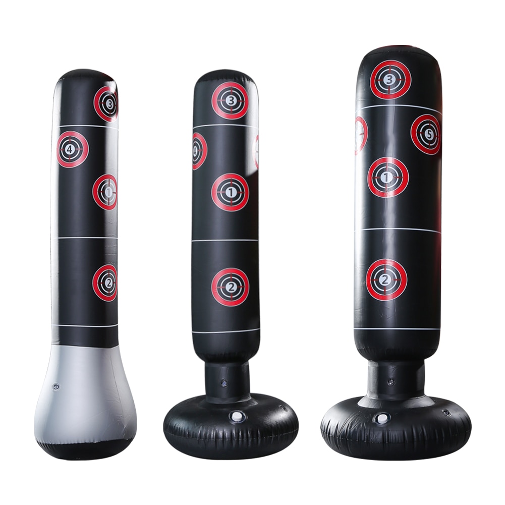 Boxing Punching Bag Boxing Muay Thai Inflatable Boxing Bag Training Pressure Relief Exercise Punching Stand Fitness Equipment
