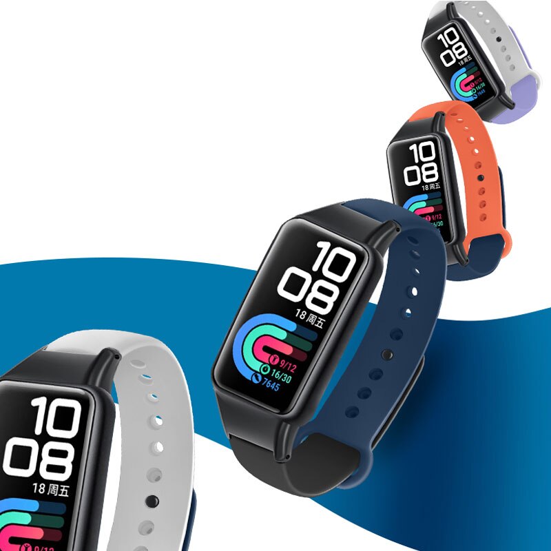 Dwukolorowe silikonowe paski do zegarków dla Huawei Honor band 6 inteligentne paski do zegarków wymiana bransoletki dla Huawei band 6 bransoletka zespół
