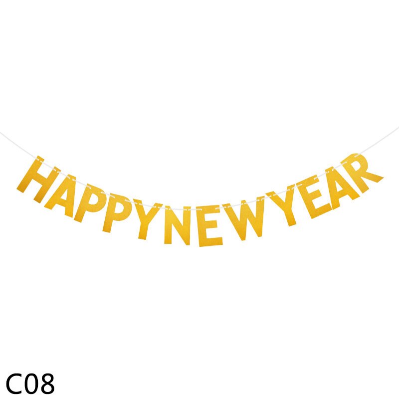 1pc guirlandes de bannières joyeux noël, bricolage, artisanat en papier, lettres multi-styles, décoration florale pour la maison, décoration suspendue de noël: C08