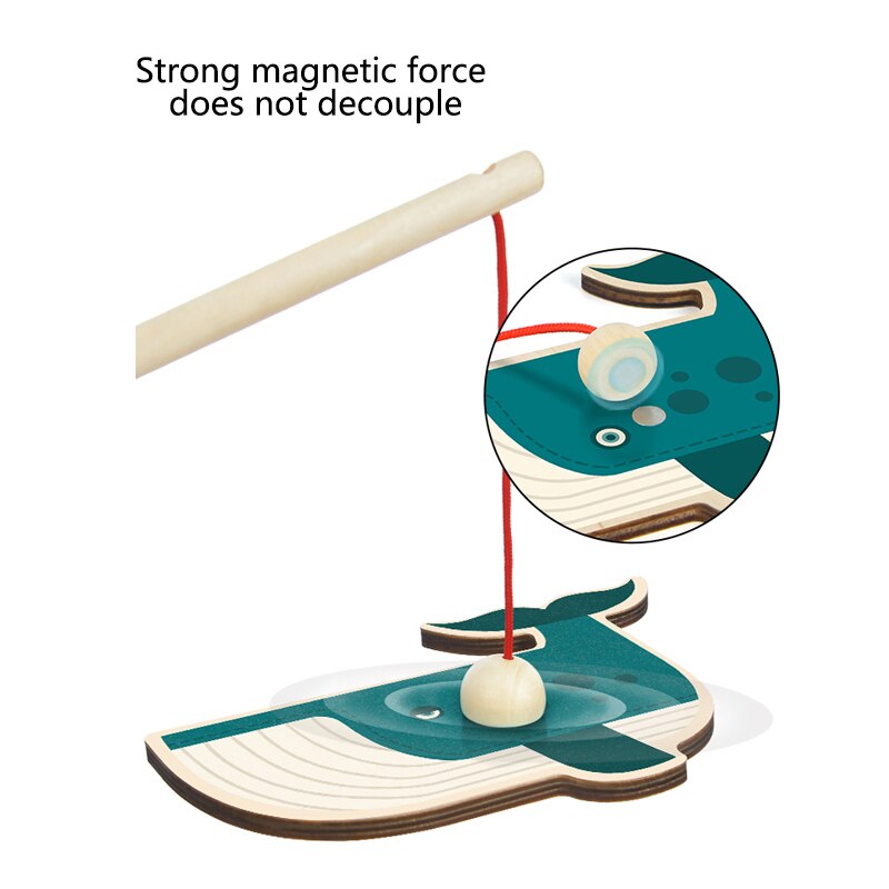 MiDeer 3D Giocattoli Di puzzle Magnetico in Legno per Bambini Educativi di Pesca Divertente Gioco di Bambini Dei Capretti Del bambino Regali Pesca Interattivo Gioco Da Tavolo