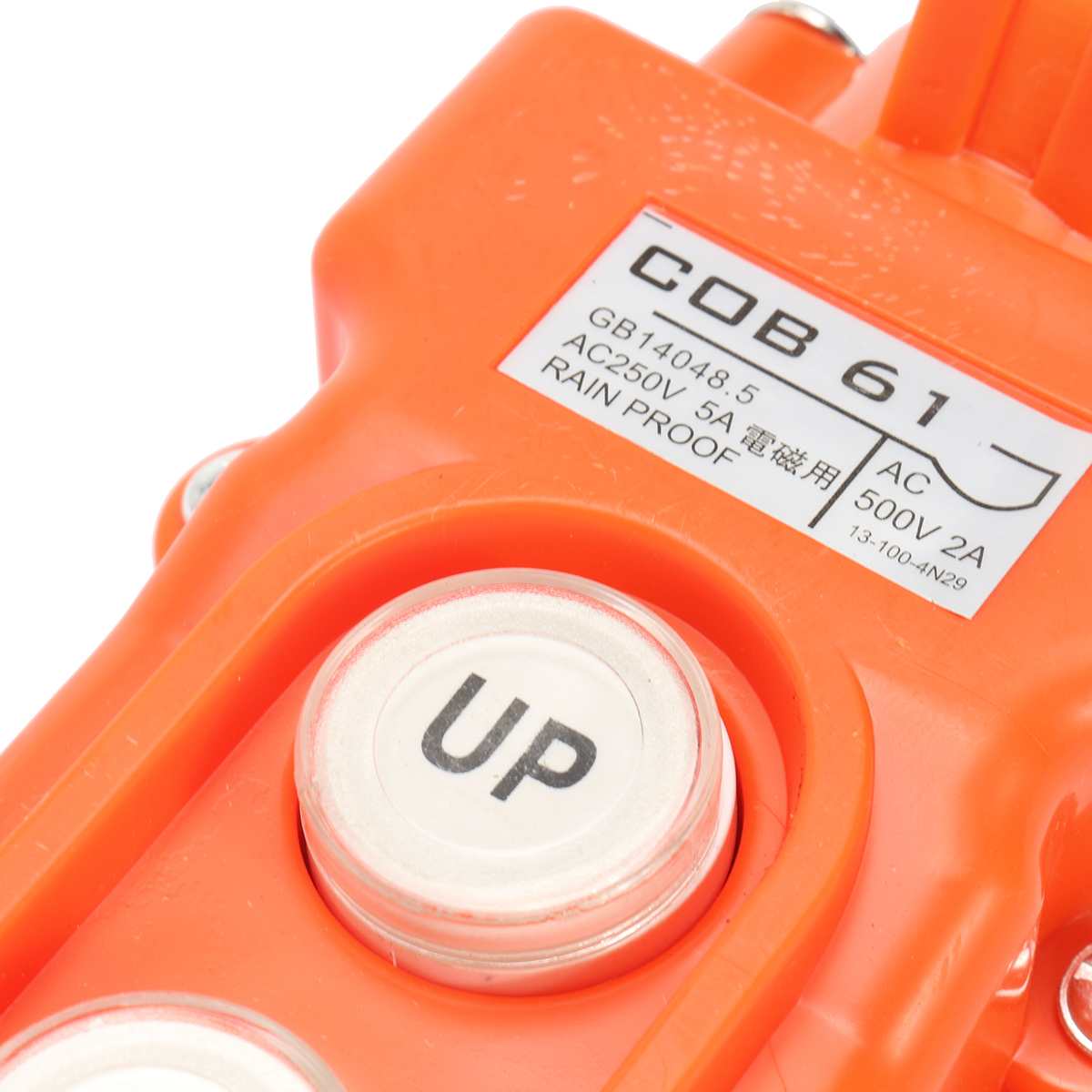 1Pc Crane Pendant Control Hoist Pushbutton Switch Station Up-Down Rainproof Button Crane Pendant Control Hoist Pushbutton Part