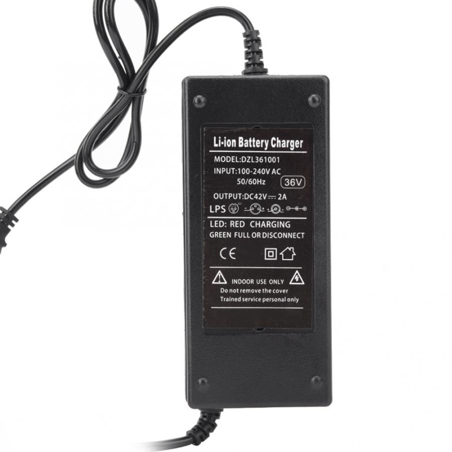 E-bike Battery Charger 36V 2A Portable Electrombile Electric Bicycle Charger Accessory US 100-240V Electric Bicycle Accessories