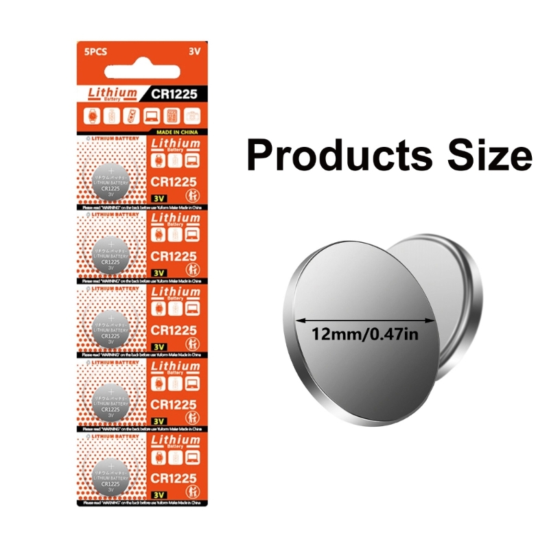 10pcs CR1225 Button Batteries For Toy Digital Recorders 3V Leakproof DL1225/ ECR1225ECR1225, LM1225,1225, KCR1225, BR1225, KL122