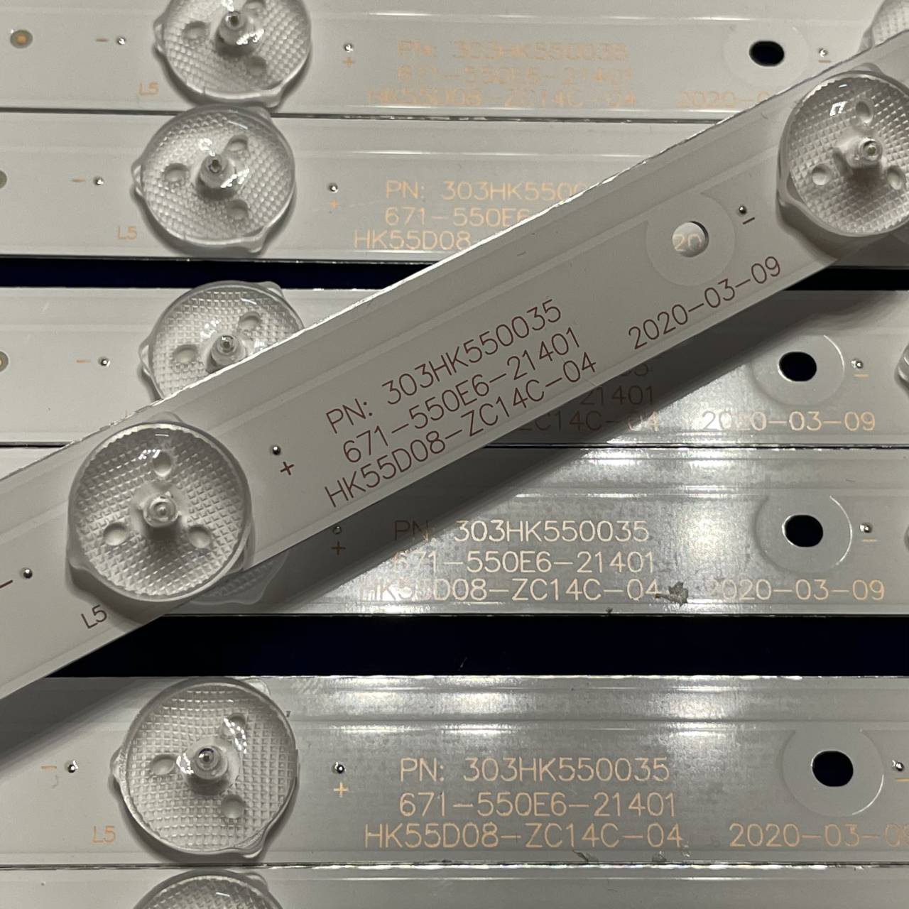 12PCS LED Backlight HK55D08-ZC14C-04 for WD55UH4530 Sceptre U550CV-UMC8A1IV58AA.6501L566000020 2301055F700170 JS-RD81366AN-7001