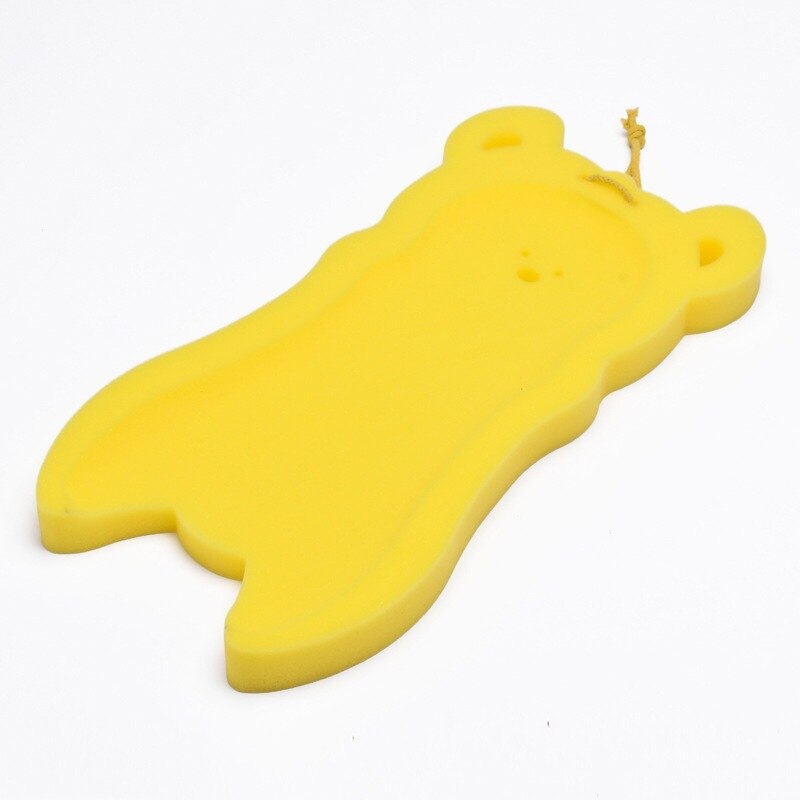 Soporte antideslizante para bañera de bebé, cama para el baño, cojín de esponja para ducha infantil, alfombrilla de baño de dibujos animados, esponja para ducha de bebé recién nacido