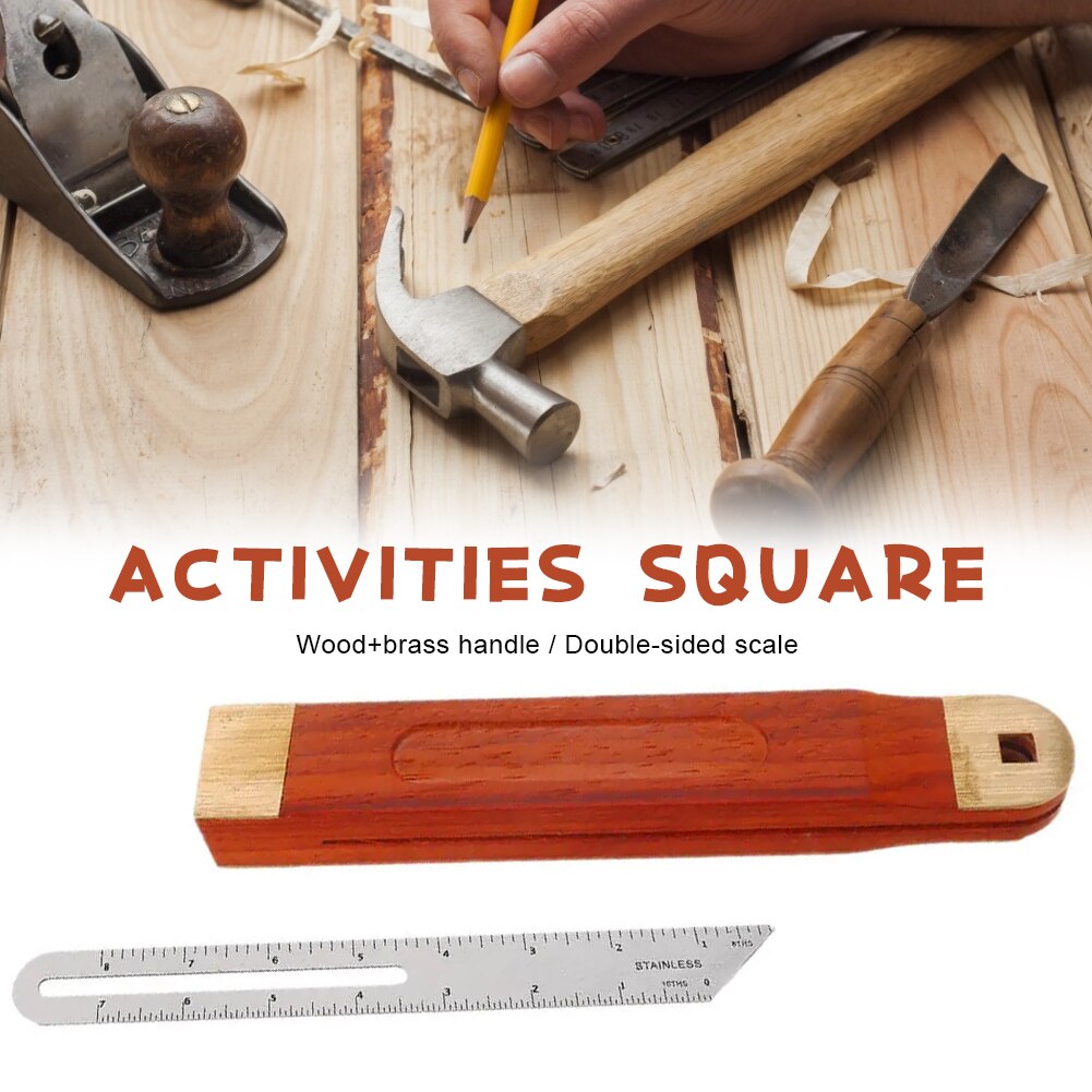 9" Sliding Bevel Gauge Adjustable Gauge Measurement Tool Hardwood Handle Angle Finder Woodworking Tool