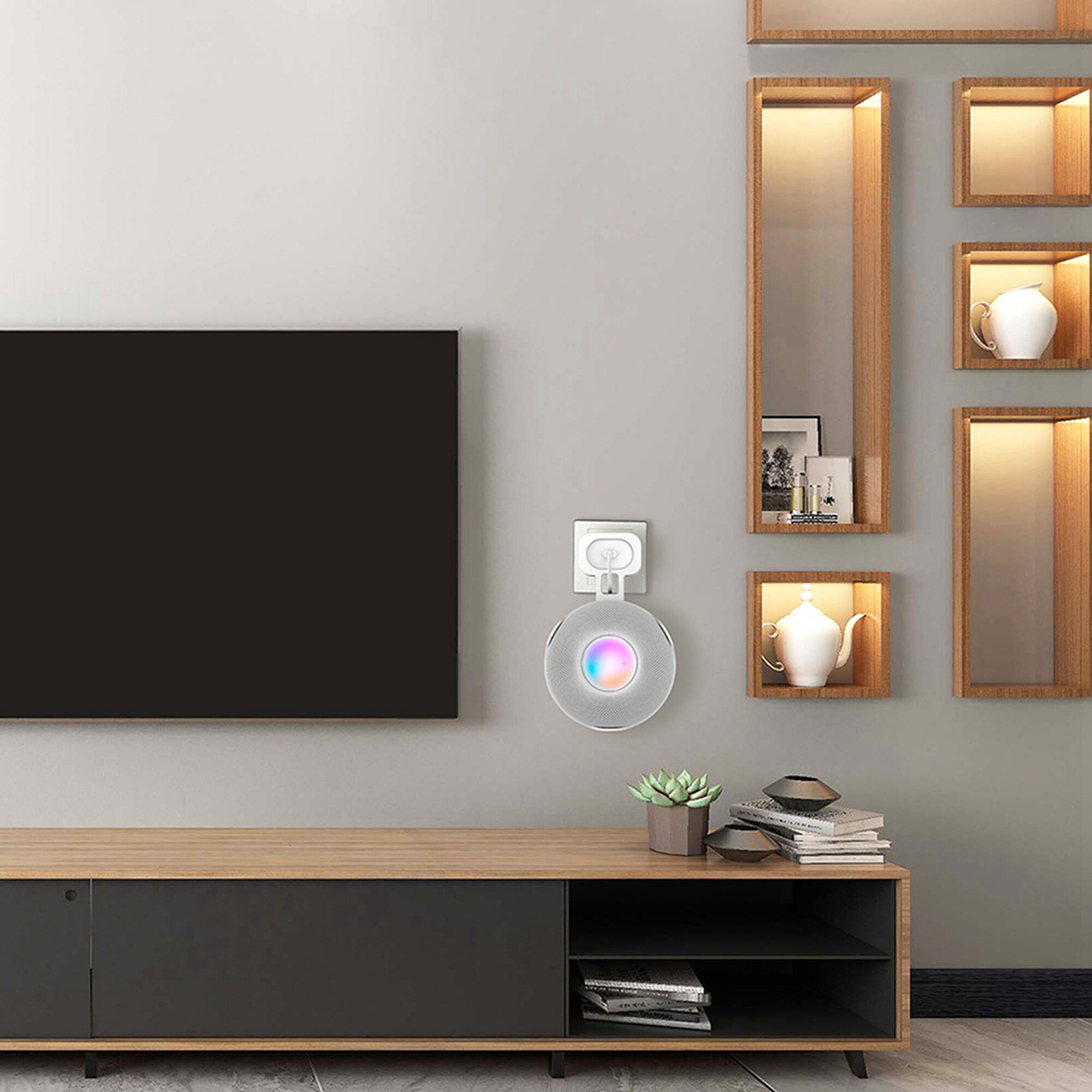 Wall Mount Holder for Home Pod Mini Accessories Stand Holder 15.5x10x6cm