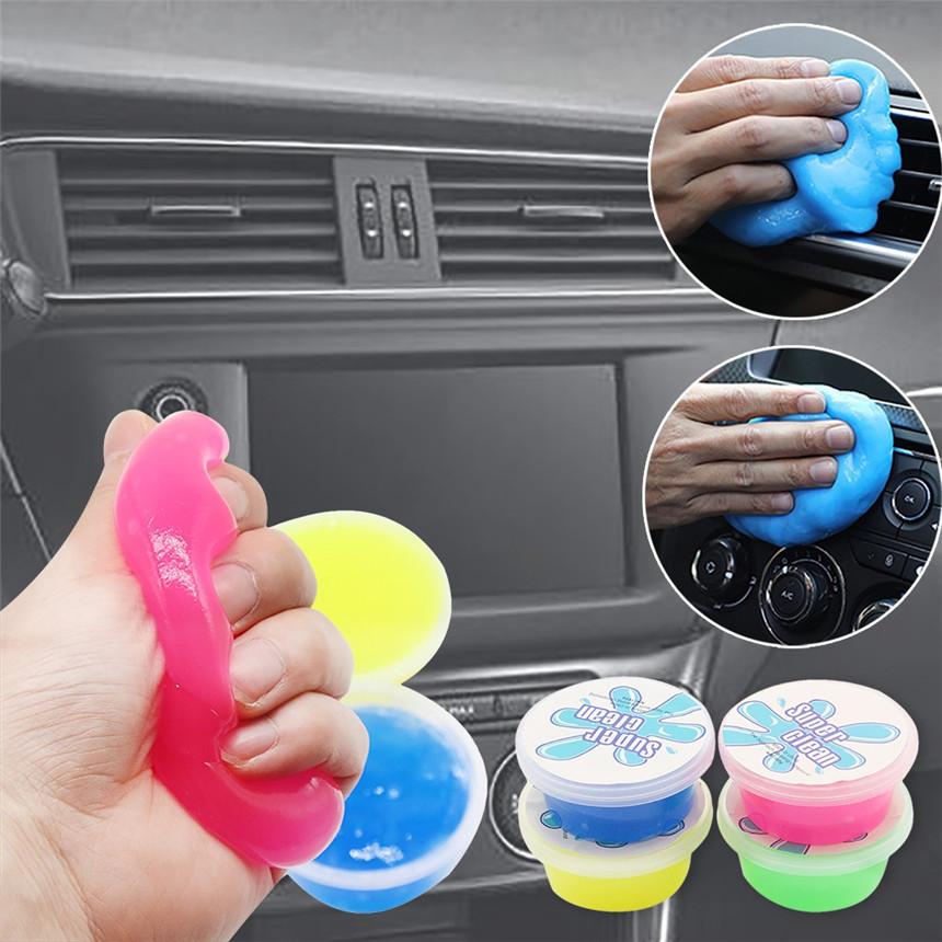 Rundong Magic Soft Sticky Schoon Lijm Slime Dust Dirt Cleaner Voor Auto Schoonmaakproducten Geen Irriterende Geur En Veiligheid
