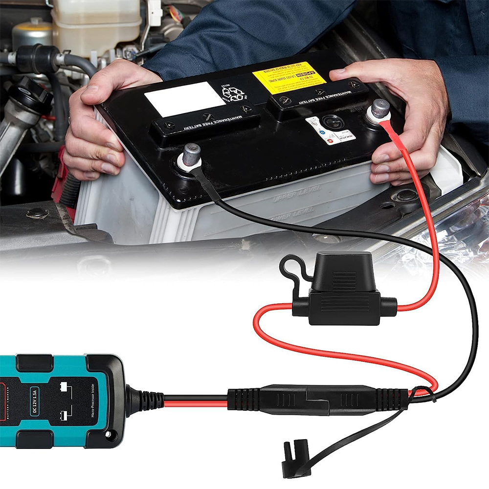 SAE Battery Connector for Fuse Terminal Sae To O Terminal Quick Disconnect Cable Battery Charger Extension Adapter Cable