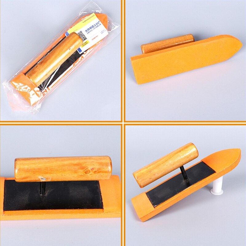 517A Durable Sponge Foam Float Trowel Plastering Trowel 23x6cm/9.06x2.36'' Handle for Cement Plaster Stucco Pool Coatings