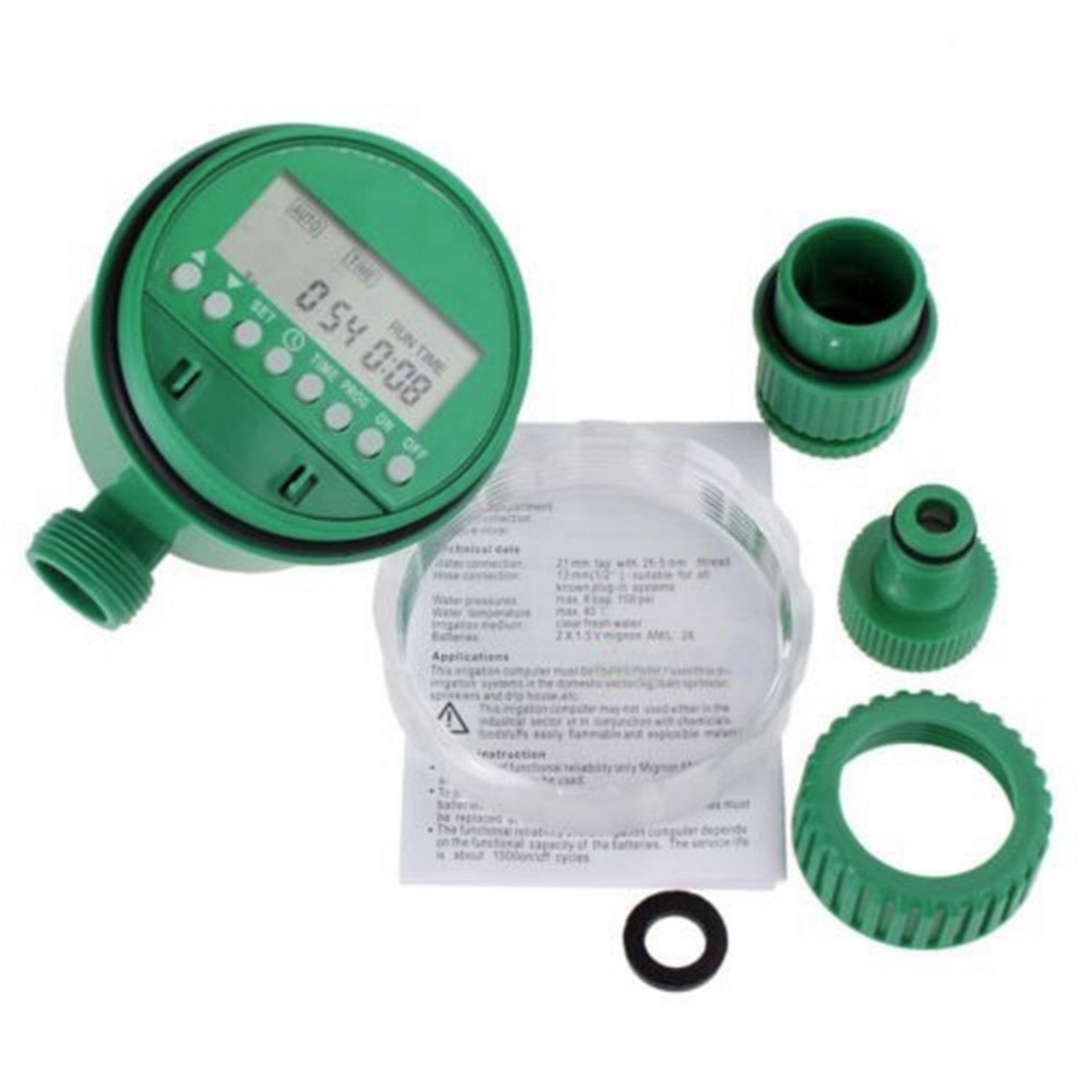 LCD Display Automatic Intelligent Electronic Water Timer Rubber gasket Solenoid Valve Irrigation Sprinkler Controller