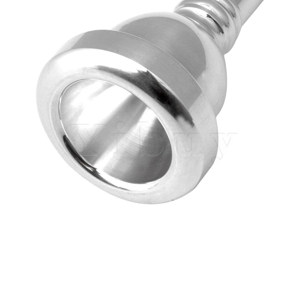 Yibuy Sliver Messing Alto Trombone Mondstuk 38MM Diameter 1/2AL Muzikale Onderdelen