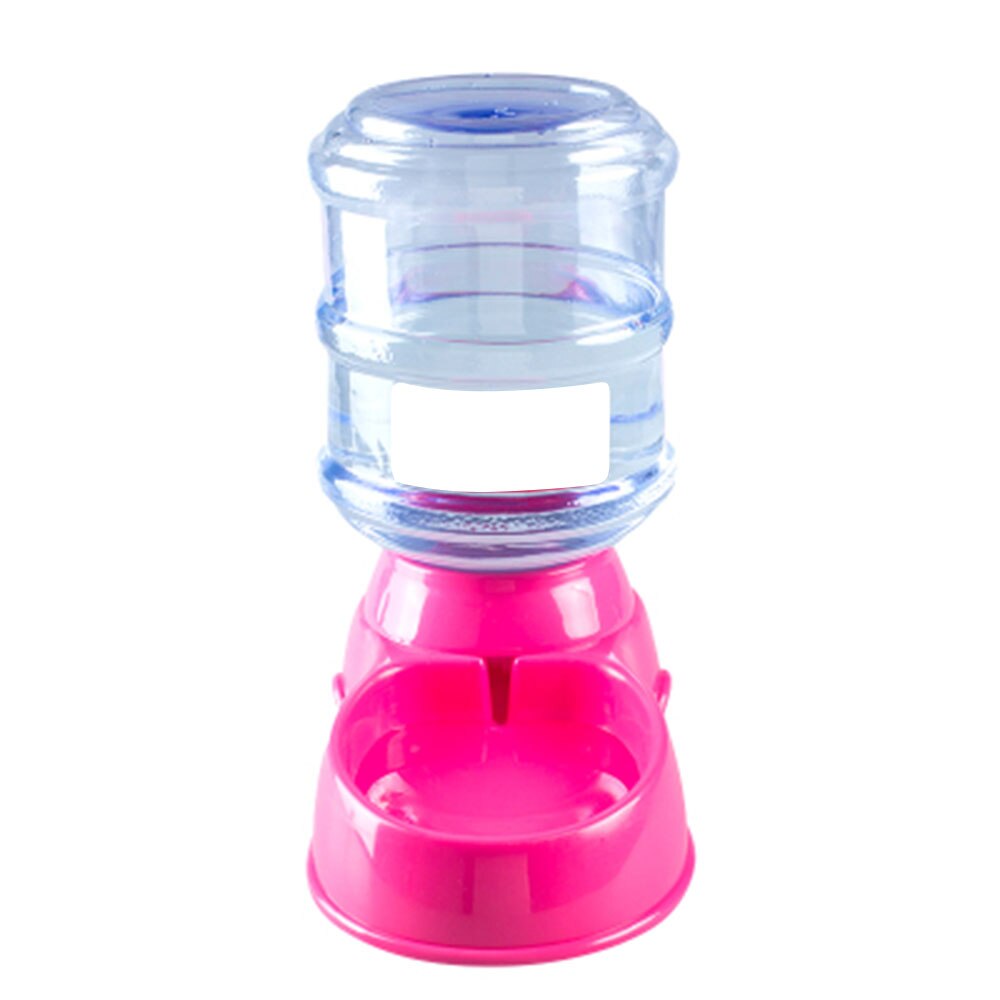 3.5L Animal Pet Food Container Plastic Pet Drinkers Cat Dog Automatic Feeder Drinking Water Bowl For Pets Dog Automatic Drinkers: Red