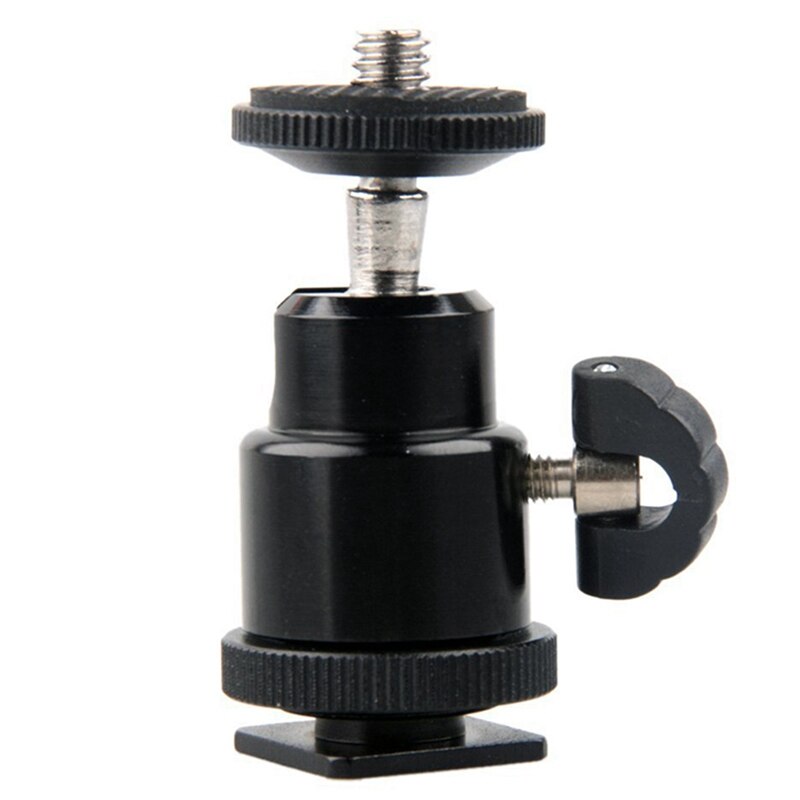 Aluminium Alloy Mini Ball Head 1/4inch Mount with Camera Screw Adapter (4 Pieces)